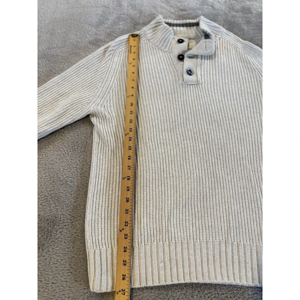 Y2K American Eagle Outfitters White Shawl Collar Knit Sweater Size L